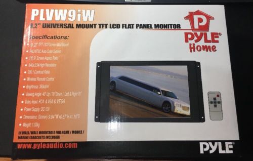 Pyle PLVW9iW 9.2” Universal Mount TFT LCD Flat Panel Monitor