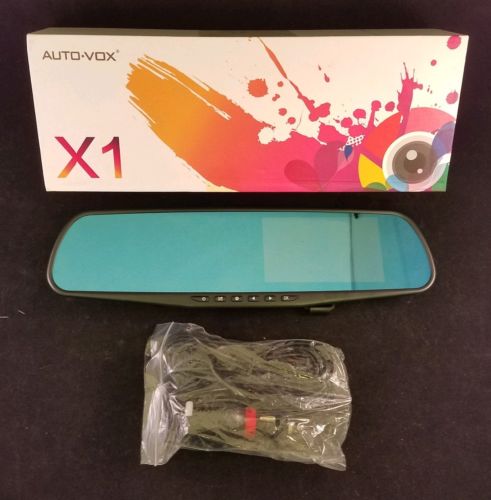 Auto-Vox X1 Pro Dual Lens Mirror Dash Cam Rear View Camera