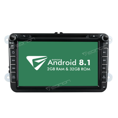 8 Inch Android 8.1 Car Radio GPS Navi Stereo Sat For VW POLO Passat Golf Tiguan