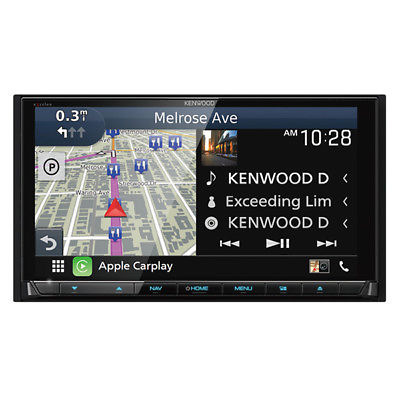 Kenwood eXcelon DNX995S 6.75 Inch DVD Navigation Receiver with CarPlay, Android