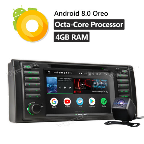 For BMW E39 M5 Android 8.0 8-Core Car Radio Stereo DVD Player GPS 4G Wifi CAM W