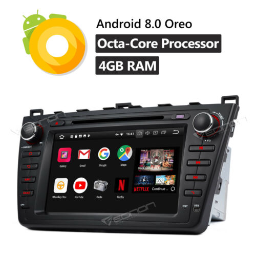 Android 8.0 Car Multimedia Stereo GPS Radio for Mazda 6 Auto Navi Head Unit Dash