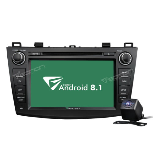 US 8in Car Android 8.1 Bluetooth Stereo Radio GPS DVD DAB+ RDS for Mazda 3 CAM B