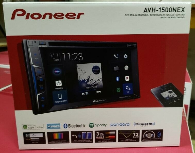 Pioneer AVH-1500NEX In-Dash Double Din DVD/CD/MP3 Player w/ 6.2
