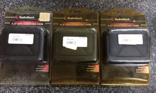 Lot Of 3 RadioShack Universal 4.3” GPS Carrying Case 20-201
