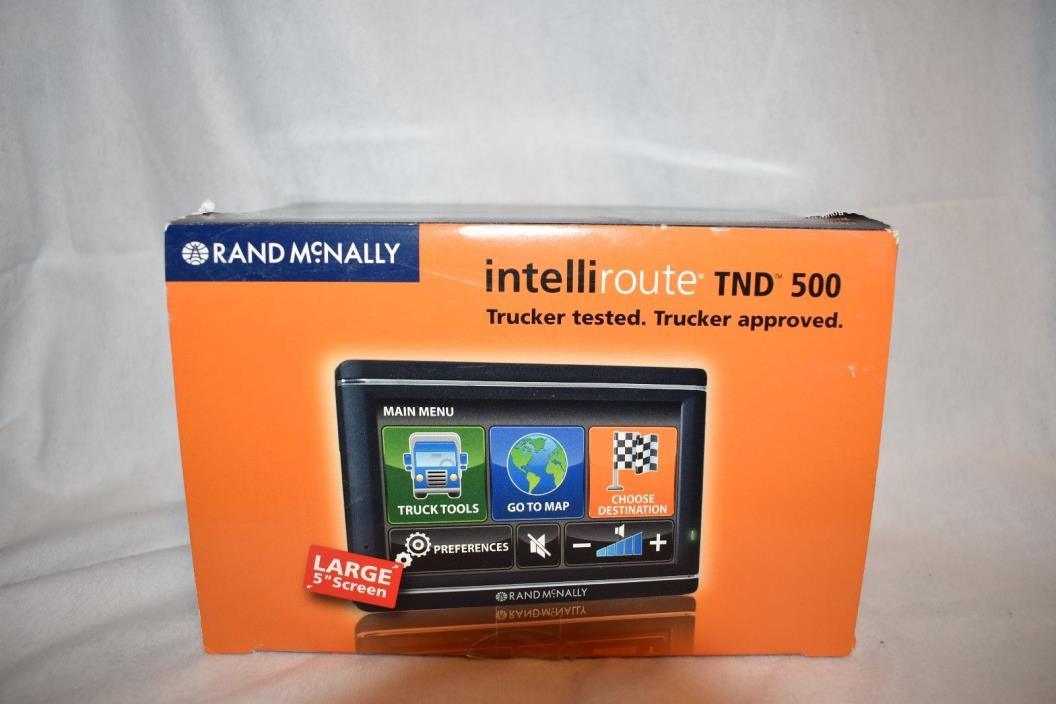 Rand McNally intelliroute TND 500 truck navigation