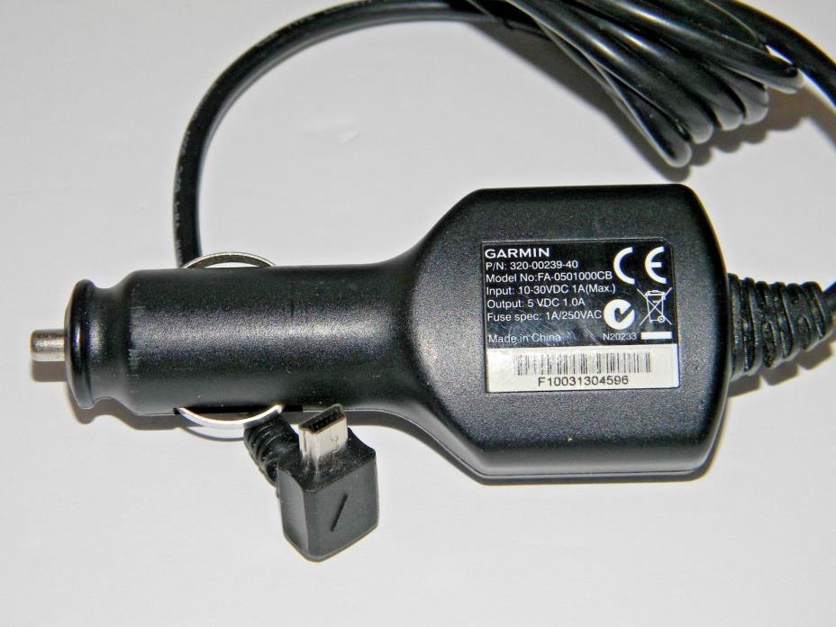 Genuine Garmin GPS Mini USB Car Charger 320-00239-40 (4.75-5.25V, 1.0A)
