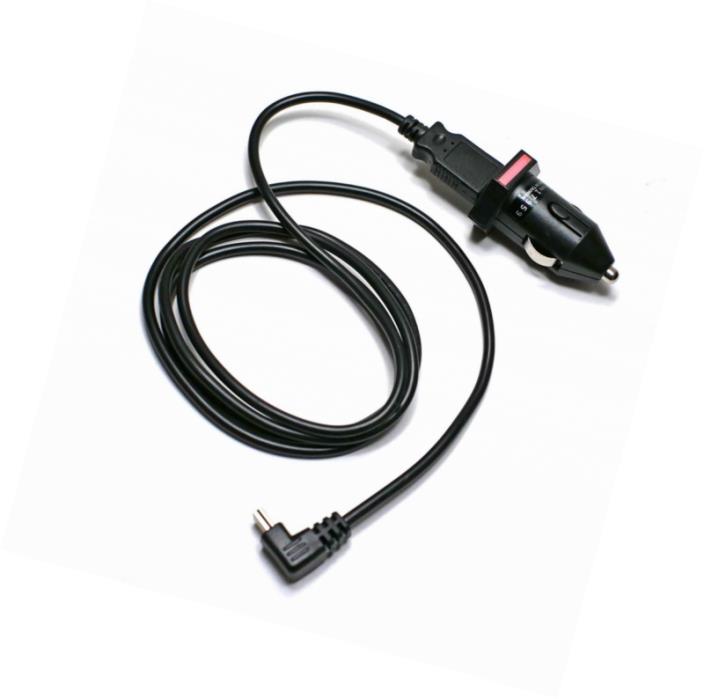 EDO Tech Mini USB Charger Cable Power Cord & Ultra Compact Car Adapter for Garmi