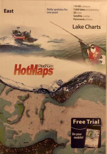 Navionics Hotmaps Platinum East Lake Fishing Maps MSD/HMPT-E6 GPS Map