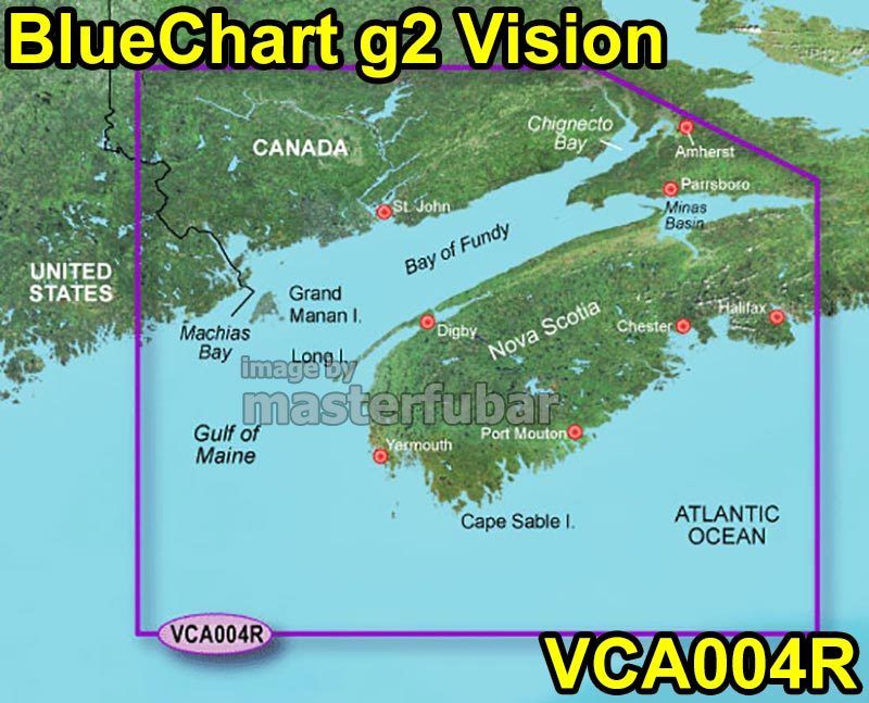 Garmin BlueChart g2 Vision VCA004R Bay of Fundy
