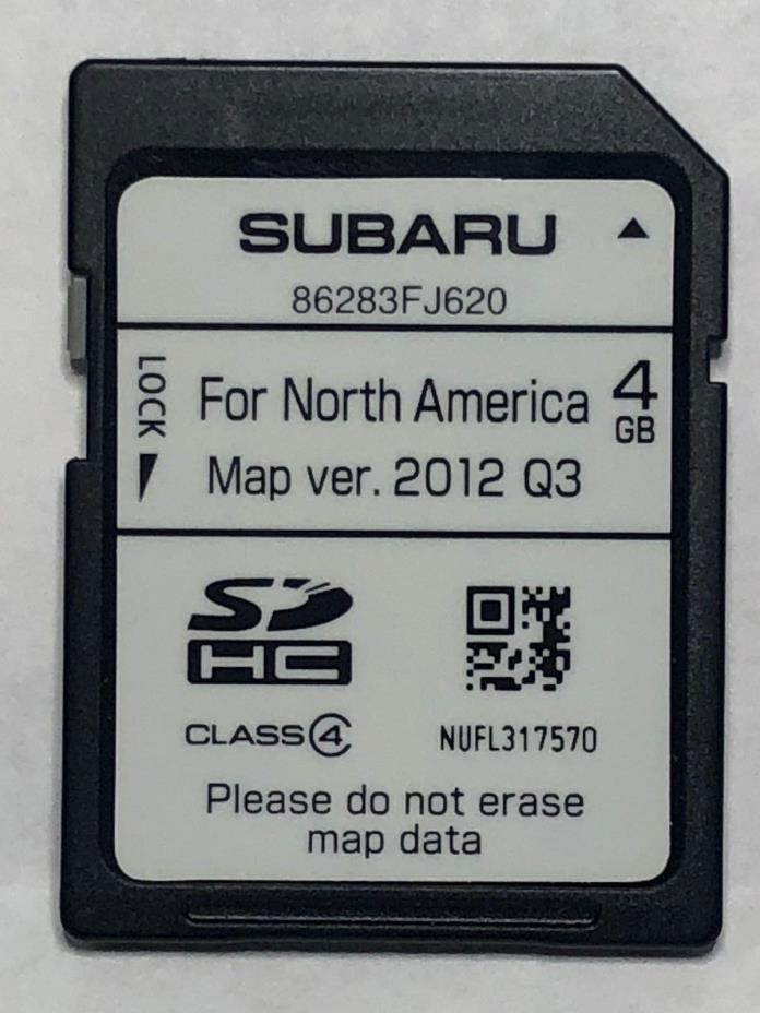2014 Subaru Impreza / WRX OEM Navigation SD Card Map U.S Canada  86283FJ620 #1
