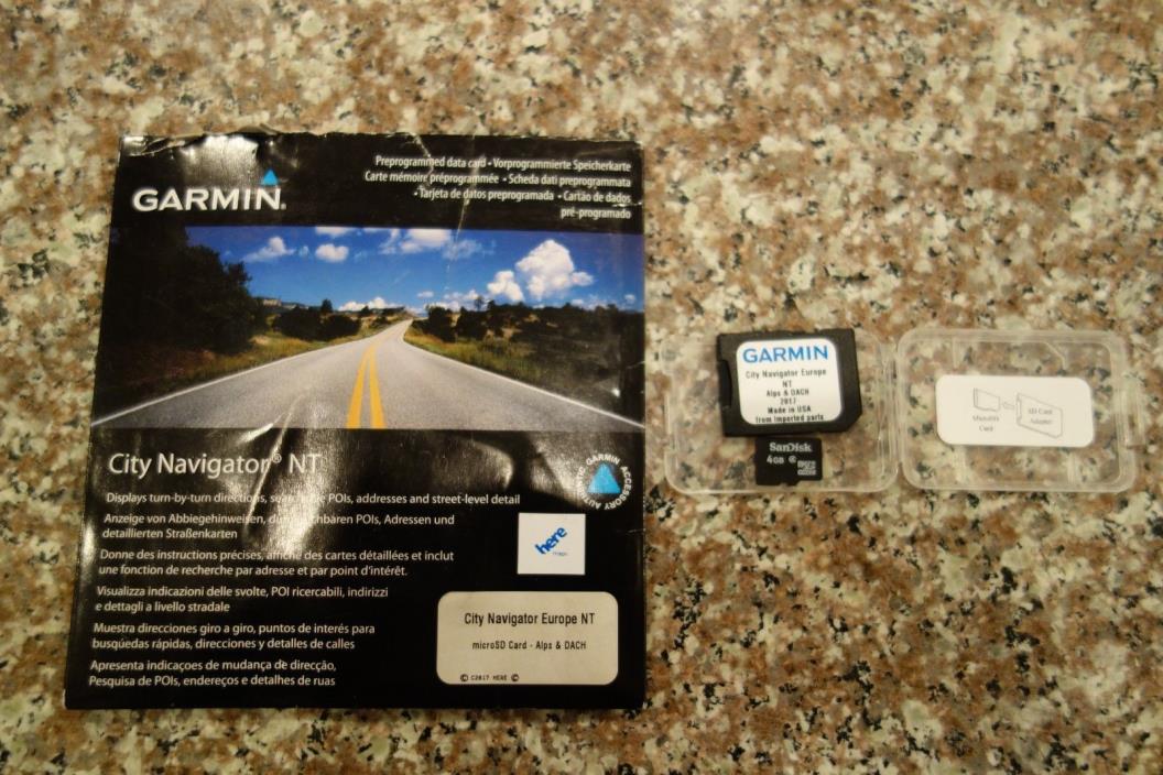 Garmin City Navigator NT Germany Switzerland Austria Micro/SD Card 2017