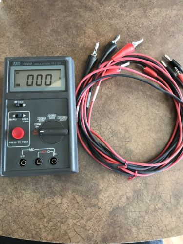 TES-1600 TES1600 Insulation Tester 200MO/250V 200MO/500V 2000MO/1000V &S