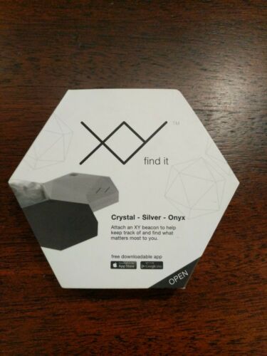 3 PACK XY Find It Bluetooth Smart Beacon Brand New Crystal, Silver & Onyx color