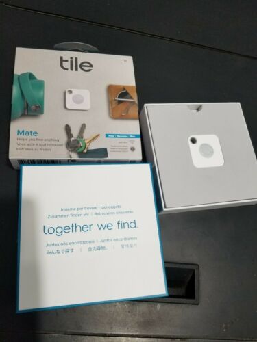 Tile Mate with Replaceable Battery (2018) - 1 pack White, NEW