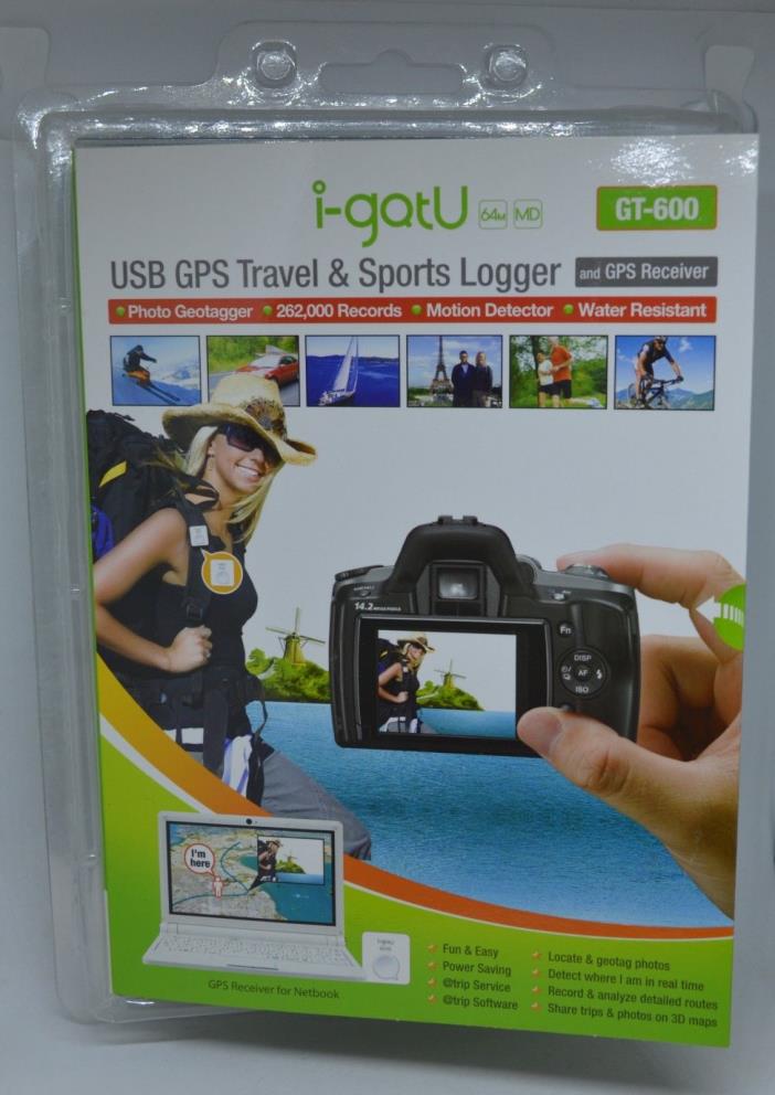 i-gotU GT-600 USB GPS Data Logger with Motion Detector GPS Receiver Geotagger