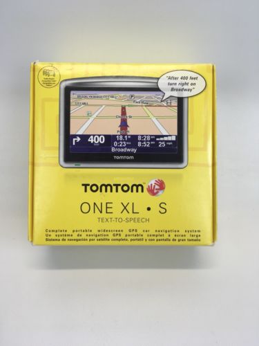 TomTom One XL S Text-to-Speech GPS Car Navigation Auto Directions With Box