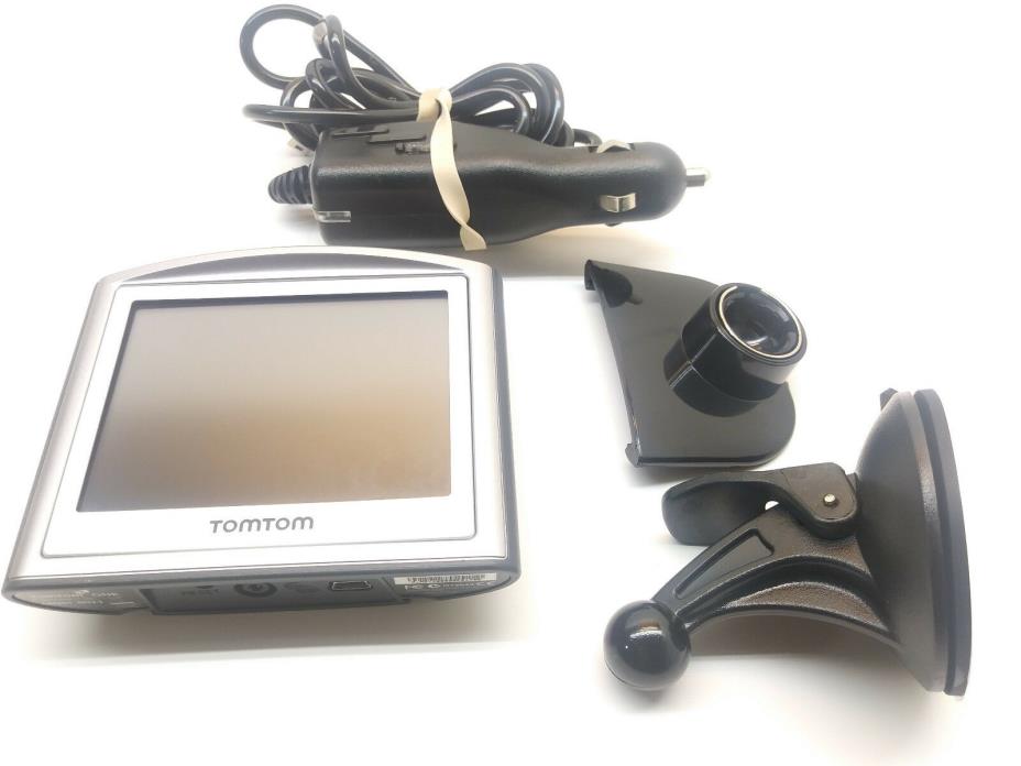 TomTom One 3rd Edition 3.5 Portable GPS Vehicle Navigator Mount & Charger Bundle
