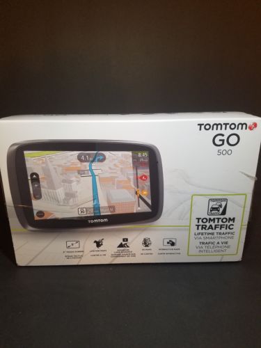 TomTom GO 500 GPS Traffic + LIFETIME MAPS US/CANADA/MEXICO MAPS