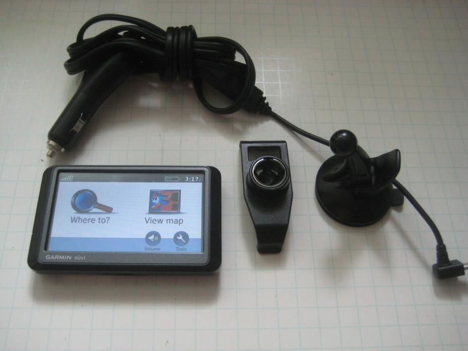 GARMIN NUVI 255w Auto GPS Tested Working With Accessories