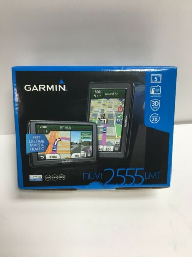 Garmin Nuvi 2555 LMT Navigation System with Box and charger bundle