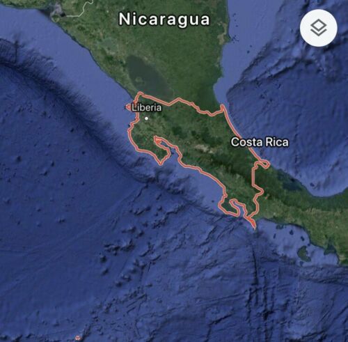 Costa Rica GPS Maps 2019 for Garmin