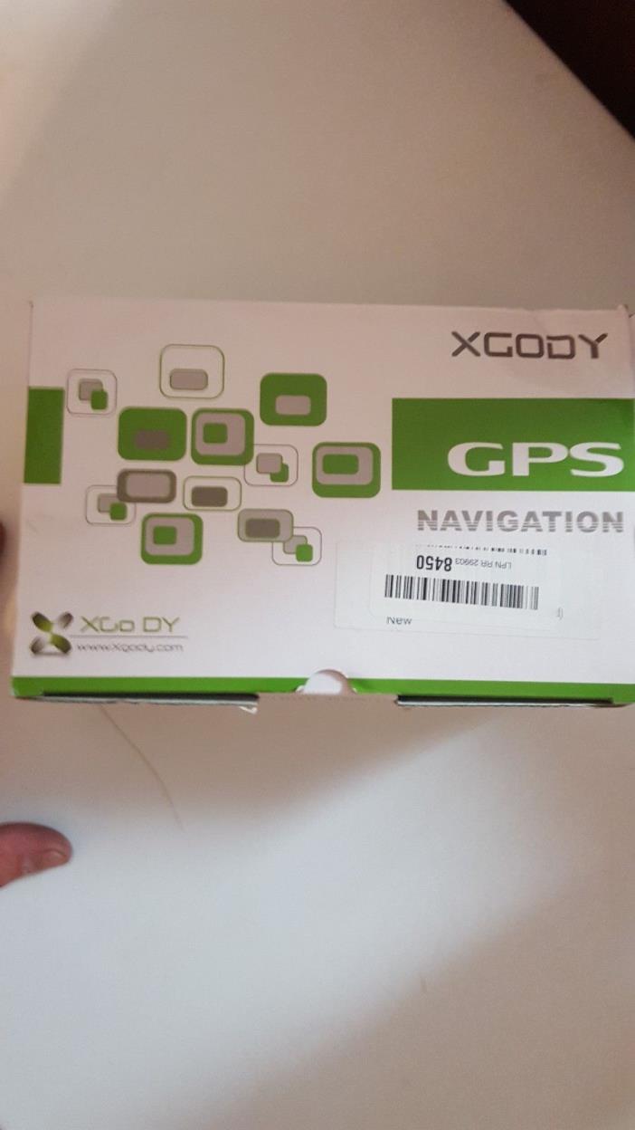 Xgody GPS 886, 7 Inch Touch Screen, with Sun shield,  black with blue highlights