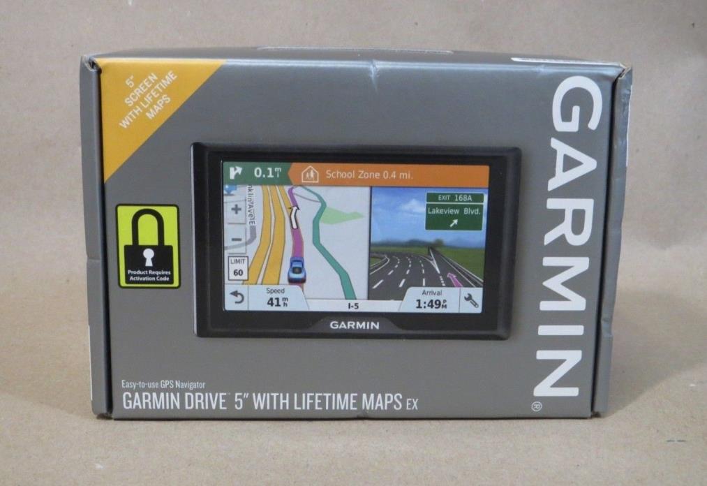 *NIB* GARMIN DRIVE 5 LM EX (Lifetime USA Map Updates) 5