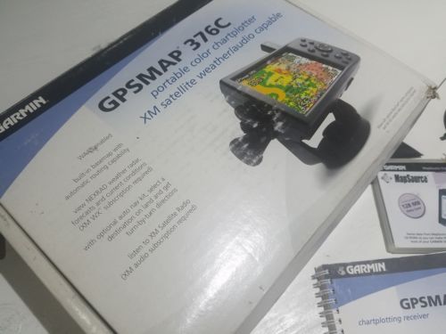 Garmin GPSMAP 376C GPS XM Satellite Weather Audio Boat Marine Auto Motorcycle