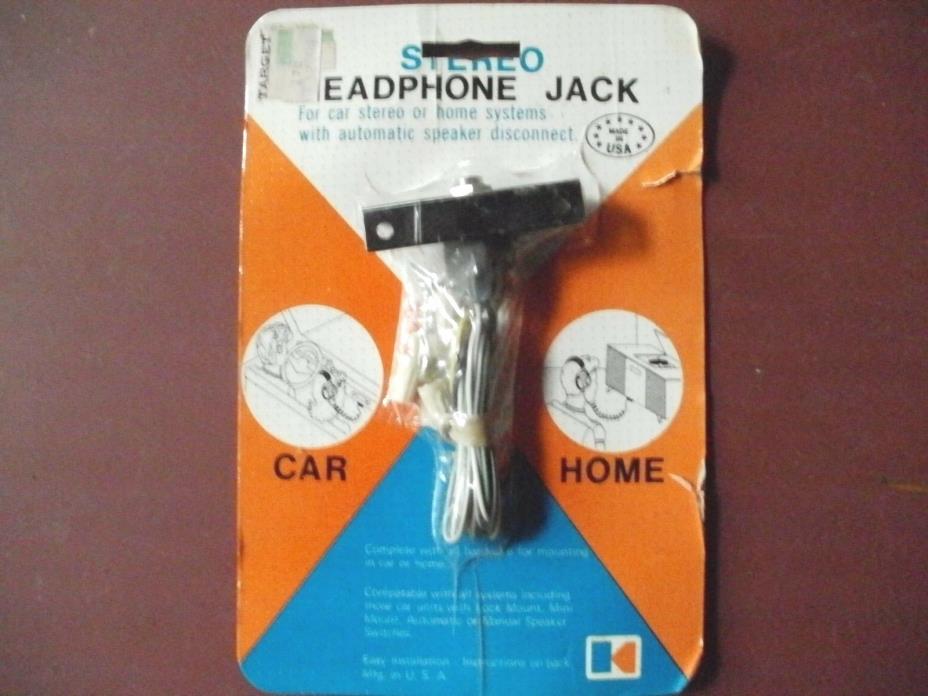 Vintage Stereo Headphone Jack Kustom Kreations Model 430 CAR HOME SPEAKERS