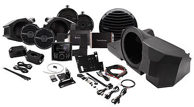Rockford Fosgate RZR-STAGE 4 PMX-2 & Front Speaker Sub Rear Kit for Polaris RZ