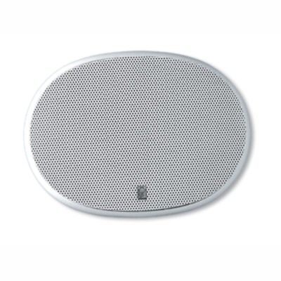 Poly-Planar 6 x 9 3-Way Platinum Oval Marine Speaker - (Pair) White