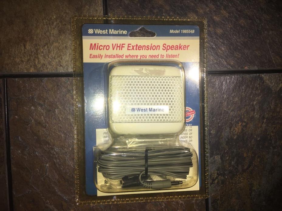 WEST MARINE MICRO VHF EXTENSION SPEAKER MODEL 1985548 BRAND NEW IN PACKAGE