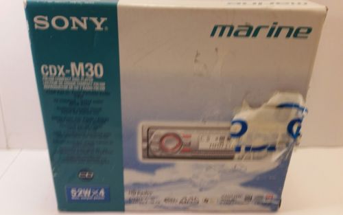 Sony CDX-M30 Marine receiver MP3 WMA AAC W/Harness and Remote NEW!!