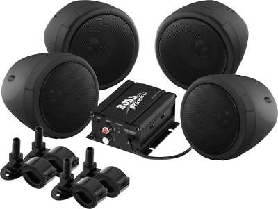 BOSS Audio MCBK470B Weatherproof Speaker/Amplifier Sound System, Bluetooth