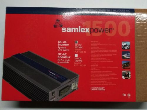 Samlex Pst-1500-12 Pure Sine Wave Inverter 12V In 120 Out 1500w