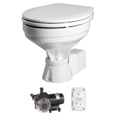 Johnson Pump Aqua T Toilet - Electric - Comfort - 12V w/Solenoid