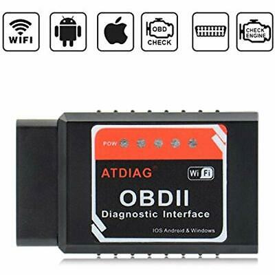 Car WiFi OBD2 Scanner, Wireless OBDII Vehicles Code Reader Tool,OBD2 Adapter For