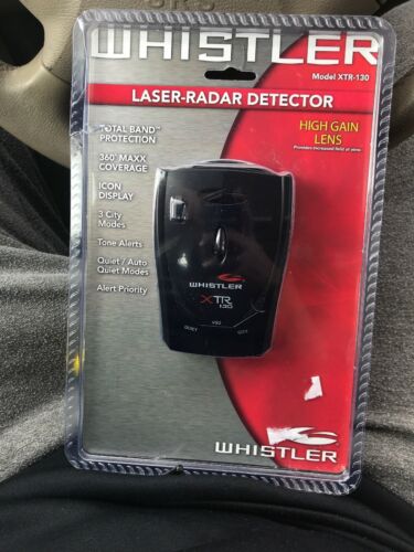 XTR-130 Laser Radar Detector: 360 Degree Protection, Icon Display, New
