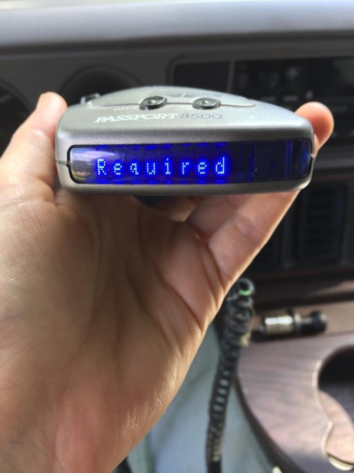 Escort Passport 8500 X50 Radar Detector Displaying Service Required