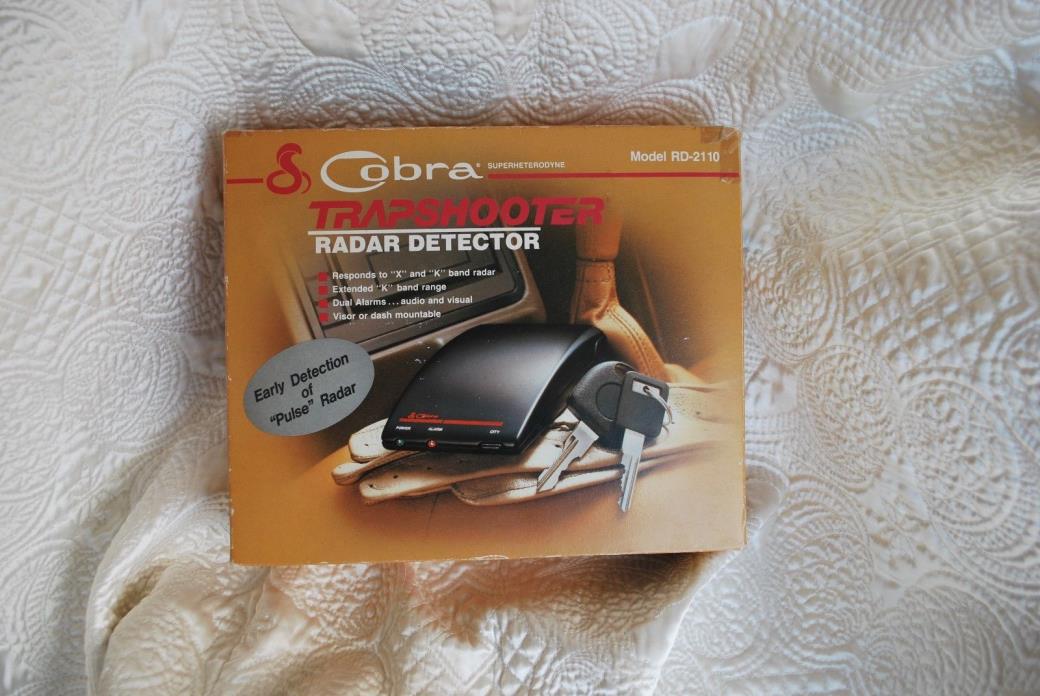 Vintage Cobra Superheterodyne Trapshooter Radar Detector Model RD-2110