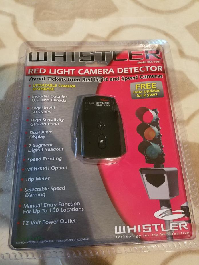 Whistler Red Light Camera Detector New in pack sold as is