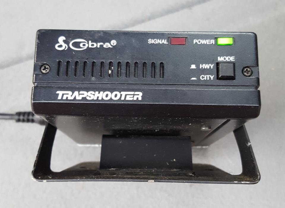 Cobra Trapshooter Radar Detector Model Rd 2100 w/ Visor Clip Tested Good vintage