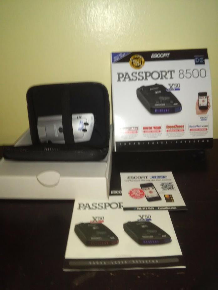 Brand New:  Escort Passport 8500 X 50  Radar & Laser Detector, Red Display