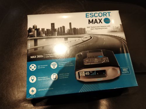 Escort MAX360C Radar Laser Detector Bluetooth Built-In WiFi Speed Camera Police