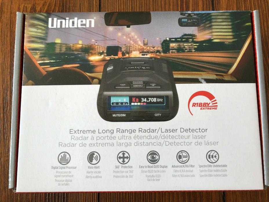 Uniden R1BBY (R1) Extreme Long Range Radar/Laser Detector 360° Protection - MINT