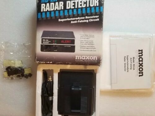Vintage Maxon RD-2A Radar Detector Anti-Falsing Circuit Pre-owned But Never Used
