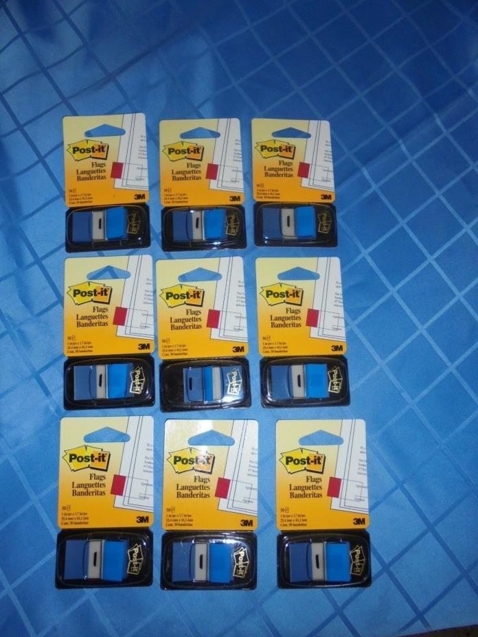 POST-IT FLAGS,680-2,BLUE,9 UNITS,50 PER UNIT