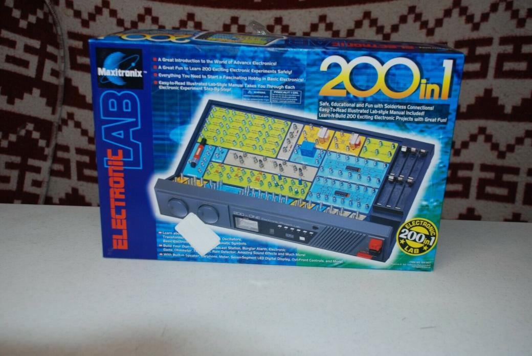 MAXITRONIX ELECTRONIC LAB 200 in one ELECTRONIC PROJECT LAB 200 in 1