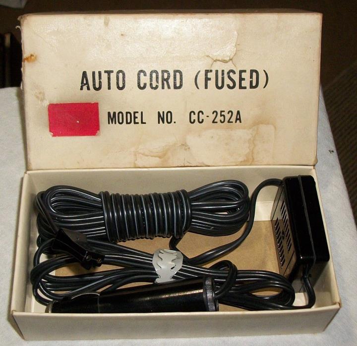 VINTAGE 60s NOS AUTO CORD (FUSED) CC-252A JAPAN  VINTAGE AUTOMOTIVE LIGHTER UNIT